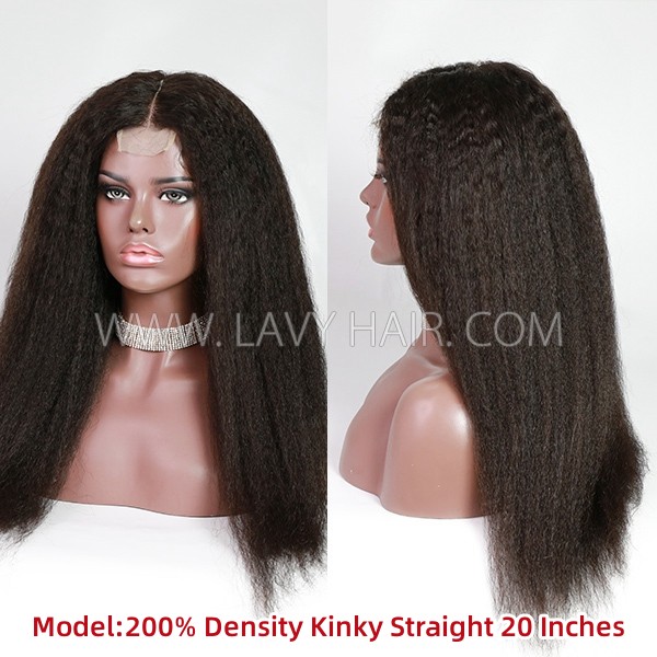 (All Texture Link)Transparent Lace Glueless Wear Go 2*6 Closure Wig Middle Part 150%&200% Density Pre Plucked 100% Human Hair