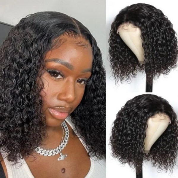 Glueless HD Lace Bob Wigs Blunt Cut Invisible Melted Hairline 100% Human Hair 150% Density Wear Go Pre Cut Lace Choice