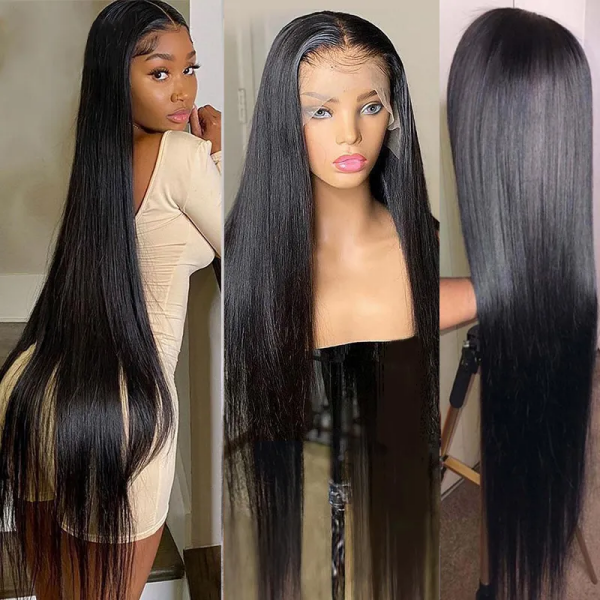 Undetectable HD Lace Full Lace Wigs Invisible Melted Edge 130% & 180% Density Human Hair Natural Color