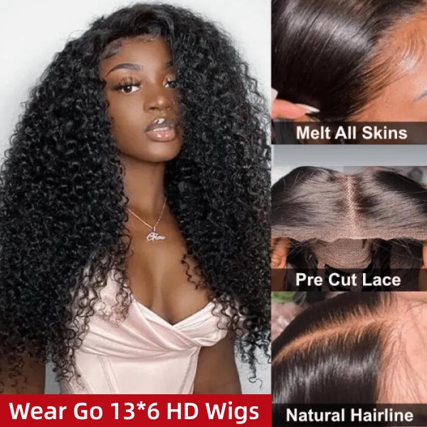 (Update)Deep Wave 200% Density Undetectable HD Lace 4×4 5×5 Closure 13×4 13×6 Full Frontal Wigs 100% Human Hair Pre Plucked Glueless Wig