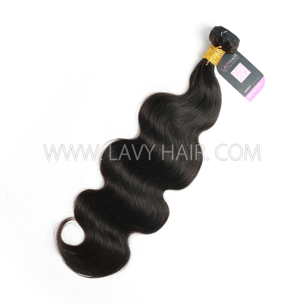 Lavy Hair 14A Top Grade Raw Hair Blue Band Color Even Smooth Soft Cuticle Aligned Unprocessed Bundle