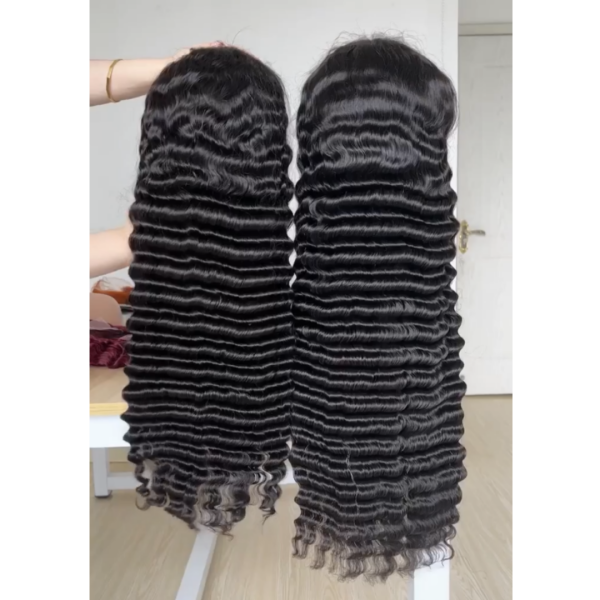 Glueless Wear Go Pineapple Wave 200% Density HD Invisible Lace 4×4 5×5 13×4 13×6 Full Frontal Wigs Pre plucked Pre Bleached Human Hair