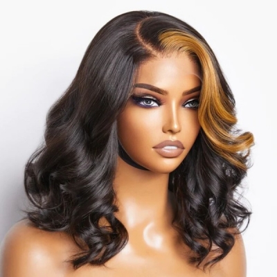 Strunk Stripe Brown Color Glueless Wear Go Wig 150% Density HD Lace Customize 4-7 Days 150lfw