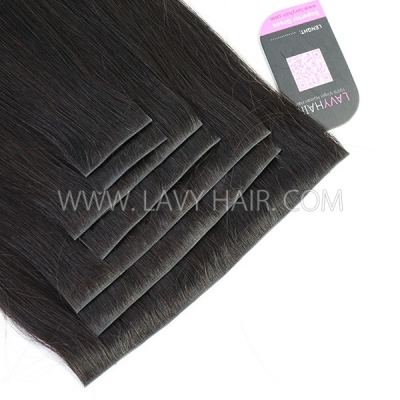 Lavy Hair Follicle Fusion Clip ins Seamless Skin Injection 7 pcs/set 120 grams 12A Grade Virgin Hair
