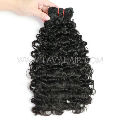 (New Made Texture) Super Double Drawn Spanish Curly (Same Full From Top To Tip) Virgin Human Hair Extensions 105 Grams/1 Bundle