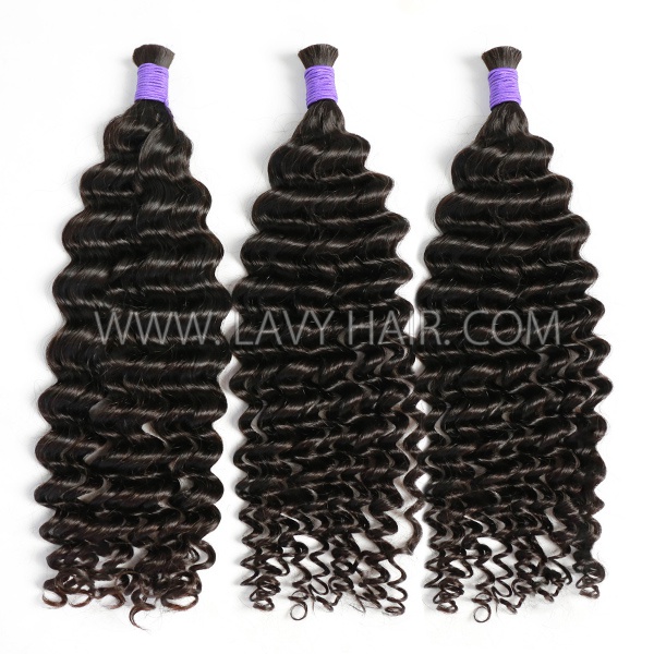 Vietnamese Raw Hair Hair Bulk No Weft Bohe Braiding Quick Weave Extensions 100 Grams/1 Bundle