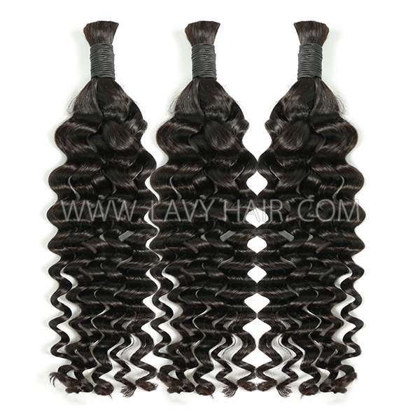 Vietnamese Raw Hair Hair Bulk No Weft Bohe Braiding Quick Weave Extensions 100 Grams/1 Bundle