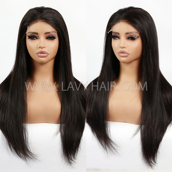 C Shape Ear Design HD Lace Glueless Wear Go 3D Dome Cap 200% Density 100% Human Hair Pre plucked Pre Cut Lace PPB Wig