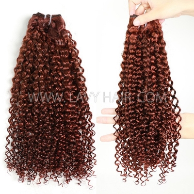 #33B Reddish Brown Color Superior Grade 1 Bundle Virgin Hair Extensions Brazilian Peruvian Malaysian