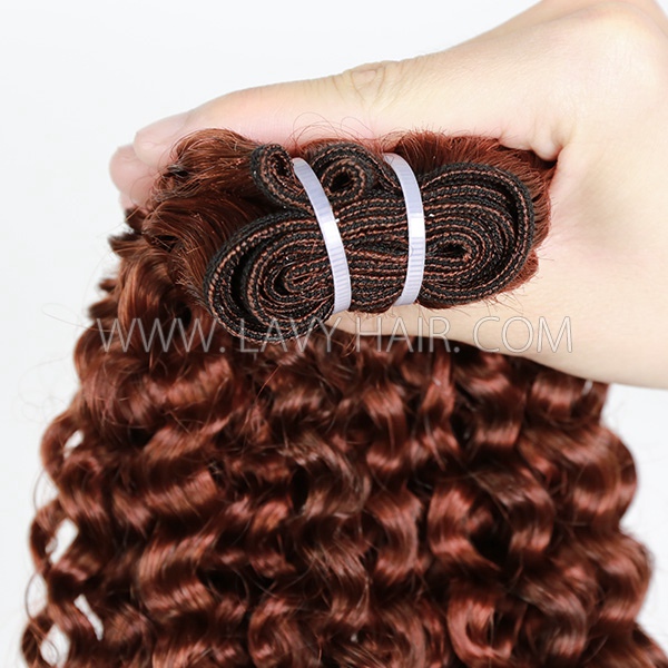 #33B Reddish Brown Color Superior Grade 1 Bundle Virgin Hair Extensions Brazilian Peruvian Malaysian