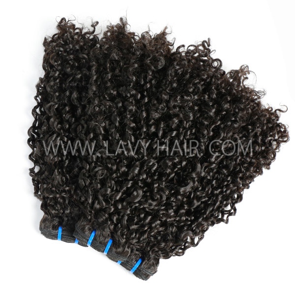 Pixie Curly Double Drawn Hair Extensions 95-105 Grams/1 Bundle Different Color Choice (Same Full From Top To Tip)