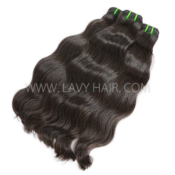 Lavyhair 14A Top Grade Green Band Vietnamese Raw Hair Cuticle Aligned 1 Bundle/105g Glossy Shinny Unprocessed Human hair Wholesale extensions