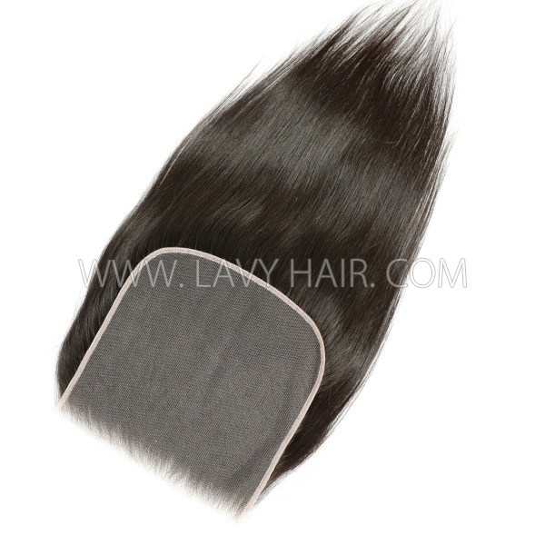 （New）Superior Grade HD Lace 8*8 Closure Preplucked Invisible Melted Lace Human Hair Straight/Curly/Wavy