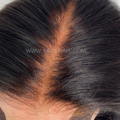 Glueless Wear Go Yaki Straight HD Lace 5*5 Lace Closure & 13*4 Lace Frontal Wig 200% Density 100% Human Hair Melted Lace Pre Bleached Tiny Knot